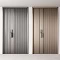 Security Doors With Various Designs Textures And Colors For Home Security 3d model