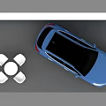 Seres SF5 Huawei Smart Selection Blue SUV Display With White Chairs And Table