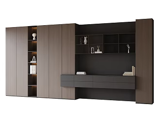 Modern Bookcase Office Bookcase 3d model