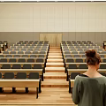 Modern Classroom School Ladder Classroom Multi-function Classroom Large Classroom Multimedia Classroom 3d model