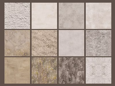 Various Wall Panels with Different Textures and Multiple Colors Sample Collection 3d model