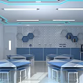 Modern Robot Classroom 3d model