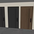 Security Doors Modern Design With Different Dark And Wooden Texture Styles For Interior 3d model