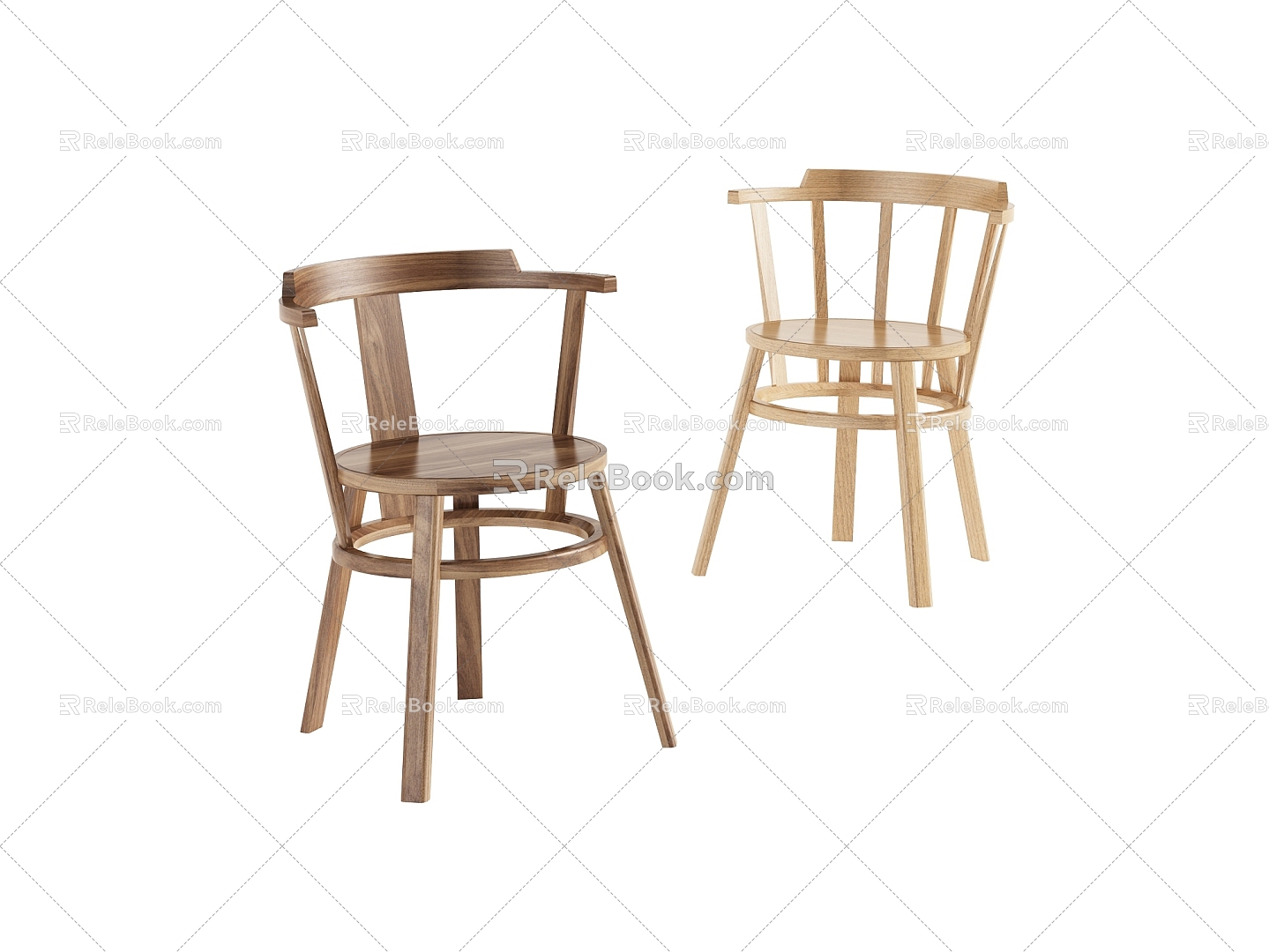 Modern dining chair seat combination model