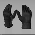 Gray Outdoor Sports Gloves With Textured Palm And Adjustable Wrist Strap Design