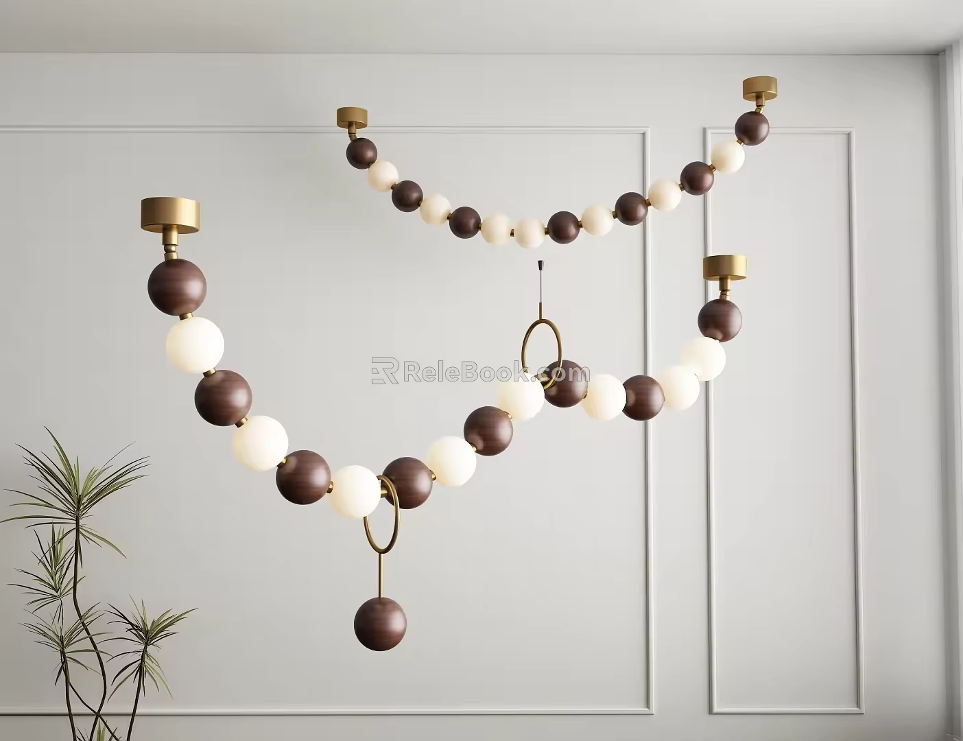 French Middle Ancient Restaurant Lamp Guide Lamp 3d model