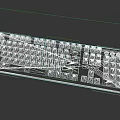 Modern RGB Backlit Full Size Keyboard With Colorful Illumination And Ergonomic Design