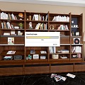 full wall bookcase 3d model