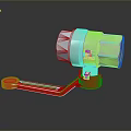 Valve ball valve iron pipe fitting flange tee joint pipe water pipe valve water pipe valve 3d model
