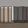Silent wind screen partition 3d model