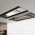 Modern Open Kitchen Design With Efficient Range Hood And Daily Appliances