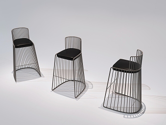 Modern Bar Chair 3d model