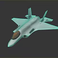 Silver Fighter Jet Model With Sleek Design And Transparent Cockpit Displayed On Gray Background