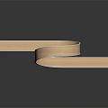 Wooden Clothes Hanger with Curved Loop Design for Wardrobe Storage and