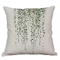 Decorative Throw Pillows with Black White Geometric and Colorful Floral Patterns