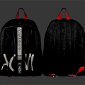 Black Backpacks with Red Handles and Bottom Details Featuring RAWGEAR Logo and ACW Letters