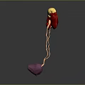 3D Rendering of Human Urinary Organs Kidneys Ureters and Bladder Anatomy Structure