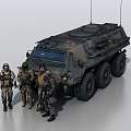 Stallone Armored Car Private 3d model