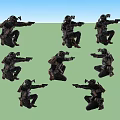 Characters Special Forces 3d model