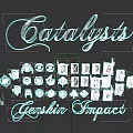 Genshin Impact Catalysts Weapons Collection With Various Elemental Designs And Icons