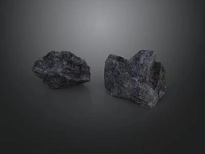 Natural Rockery Stones With Rugged Texture And Unique Shape For Garden Decoration 3d model