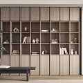 Modern Bookcase Simple Bookcase 3d model