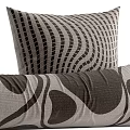Decorative Gray and Black Pillows with Geometric Patterns for Home Decor