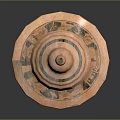 Ornate Decorative Urn With Carved Patterns Lid And Pedestal Base