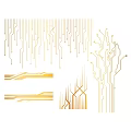 Light Luxury Technology Line Technology Line Element 3d model