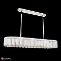 Elegant Modern Round Crystal Chandelier Featuring Gold Metal Frame And Double Tier Design