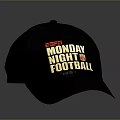 Black Casual Cap With Monday Night Football Lettering For Daily Wear