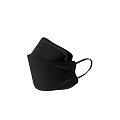 White Protective Face Mask With Ear Loops And Seam Details For Safety