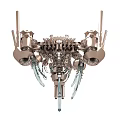 Futuristic Mechanical Weapon With Multi Barrel Design And Precision Structure