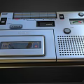 Sony Vintage Tape Recorder Entertainment Appliance With Playback Buttons And Volume Knob