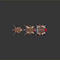 Crossbow Crossbow Crossbow Crossbow Mechanical Crossbow Shift Bow and Arrow Shoot Far Equipment Weapons High-tech Crossbow 3d model