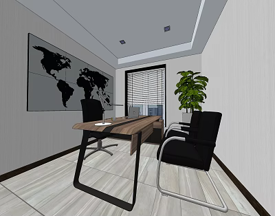 The Modern Office 3d model