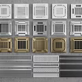 Various Styles And Colors Of Air Conditioner Vents With Metal Mesh Design