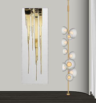 Light Luxury Floor Lamp 3d model