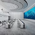 Modern Control Center Control Center Dispatching Center Command Center Data Center Monitoring Center Intelligence Center 3d model