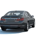 Black BMW Luxury Sedan With Chrome Grille LED Headlights And Alloy Wheels