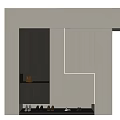 Modern Entryway Cabinet And Side Cabinet Design With Black Beige Finish LED Lighting And Storage