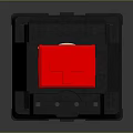 Daily Life Product Black Base Red Top Button Switch Design Feature