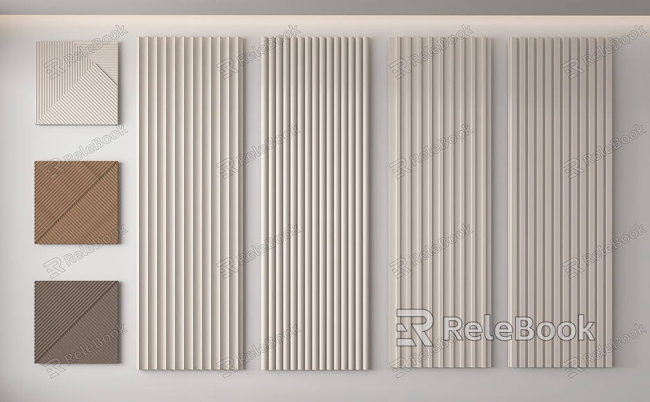 Modern wall panel model