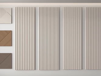 Modern wall panel 3d model