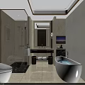 Spacious Modern Hotel Room Interior With Double Bed Large Window And Flat Screen TV