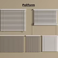 Poliform Modern Window Blinds With Various Elegant Designs And Styles 3d model