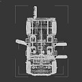 Modern Armored Military Tank With Camouflage Paint Large Tires And Antennas