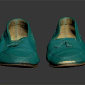 Turquoise Loafers With Tassel Detail Vintage Distressed Casual Shoes Design