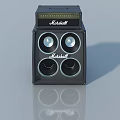 High Quality Marshall Speaker With Four Round Speakers And Black Exterior Design
