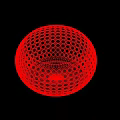 Silver Metal Spherical Storage Basket With Small Round Holes And Modern Decorative Design
